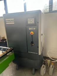 Atlas Copco compressed air compressor system at Shree Hari Spintex